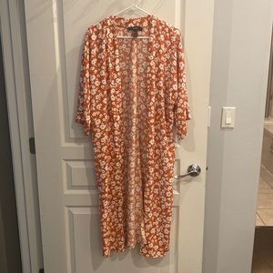 Forever 21 floral duster/kimono